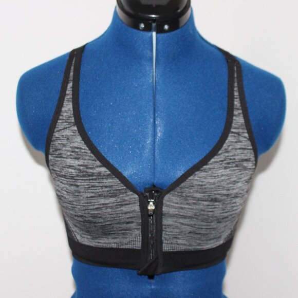 DSG Women's Seamless Front Zip Sports Bra - Picture 1 of 3